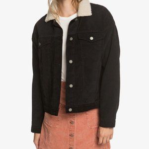 Carhartt Black Corduroy Sherpa Jacket